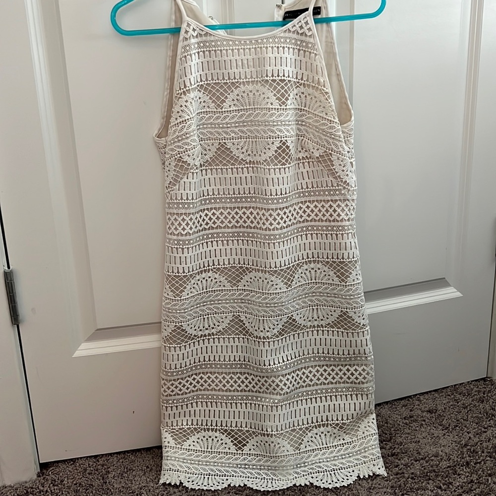 White House black market crochet dress